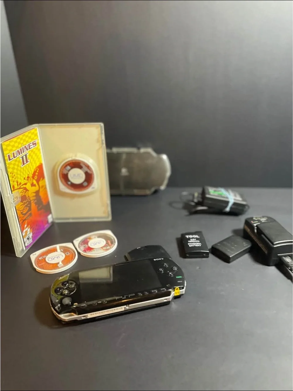 Sony PlayStation PSP-1001 With 3 Games, JB Pandora Battery And Case